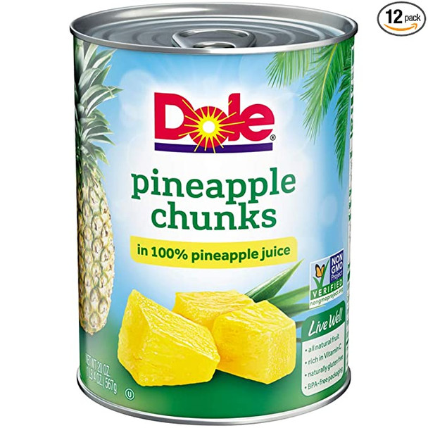 Dole Canned Pineapple Chunks