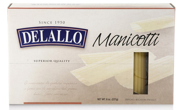 Delallo Manicotti 