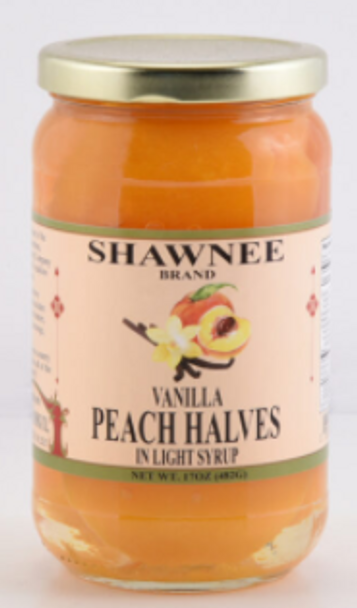 Shawnee Old Fashioned Peach Halves 17 Oz