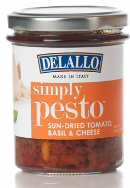 Delallo Simply Pesto Sun-Dried Tomato Basil & Cheese