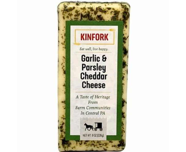 Kinfork Garlic & Parsley Cheddar Cheese