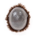 M101 Afro Herren Toupet Mono Top Afro Haarteil
