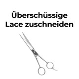 Überschüssige Lace zuschneiden