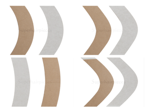 Natural Hold Tape 3/4"x3" 36/pcs pack Natural Hold Tape 3/4"x3" 36/pcs pack