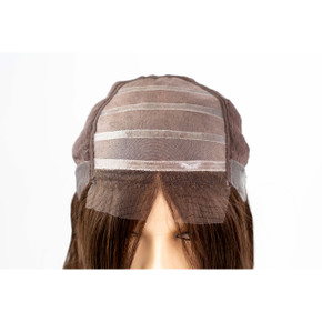 Maßgefertigte Perücke - Monofilament Oberkopf Silikon Perücke für Chemo und Alopecia Haarausfall - Adele