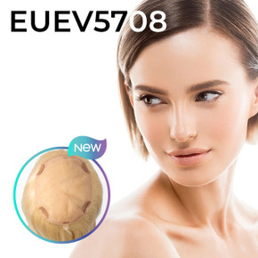 EUEV5708 | Clips frontales de encaje superior Mono europeo en la parte superior del pelo de las mujeres