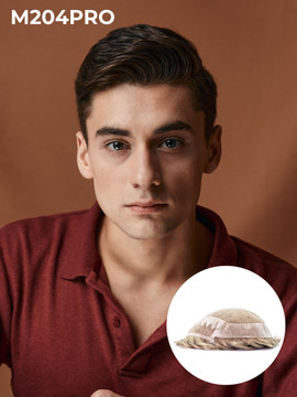 Europäisches Haar mit französischem Lace-Front-Toupet M204PRO Europäisches Haar mit französischem Lace-Front-Toupet M204PRO