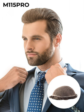 Europäisches Haar M115PRO Swiss Lace Toupee Europäisches Haar M115PRO Swiss Lace Toupee