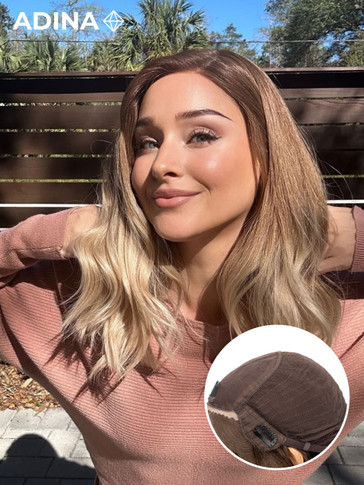 Adina – Premium Hair French Top mit Tressenrückseite
