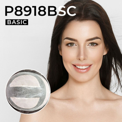 P8918BCS - Extra großes Mono Top zugeschnitten Poly Haarsystem für extremen Haarausfall