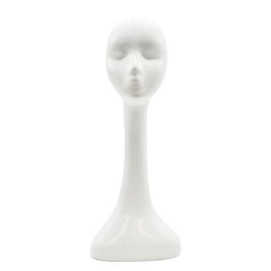 Long Hair Wig Display Fiberglass Mannequin Head High White Female