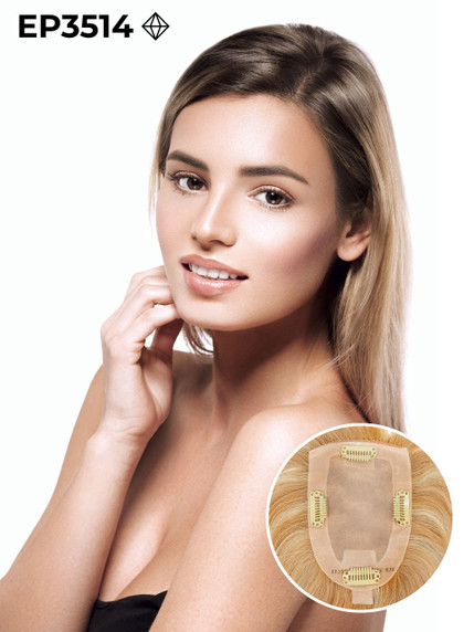 Easy Part 3514 Premium Haar I Scheitellinie Clip-In Damen Topper für Haarausfall Easy Part 3514 Premium Haar I Scheitellinie Clip-In Damen Topper für Haarausfall