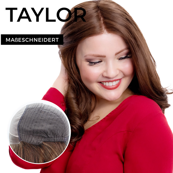Maßgefertigter Monofilament-Silk Oberkopf mit geschweißter Monofilament-Lace Front Medizinische Perücke - Taylor gegen Haarausfall 
