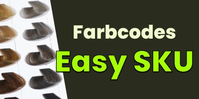 Wie liest man Haarsystem Farbcodes und SKU-Nummern?