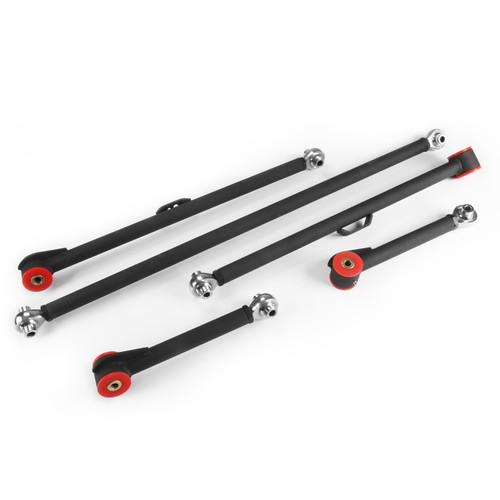 Rear Upper & Lower & Track Bar Arm For 2-4" Lift Kit For Toyota 4-Runner FJ Cruiser 2010-2023