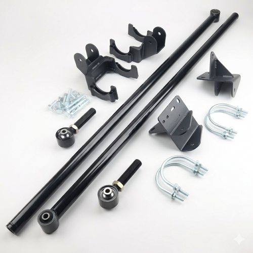 Adjustable Traction Bar & Mounting Bracket 1999-2010 F250 F350 Short Bed 4WD