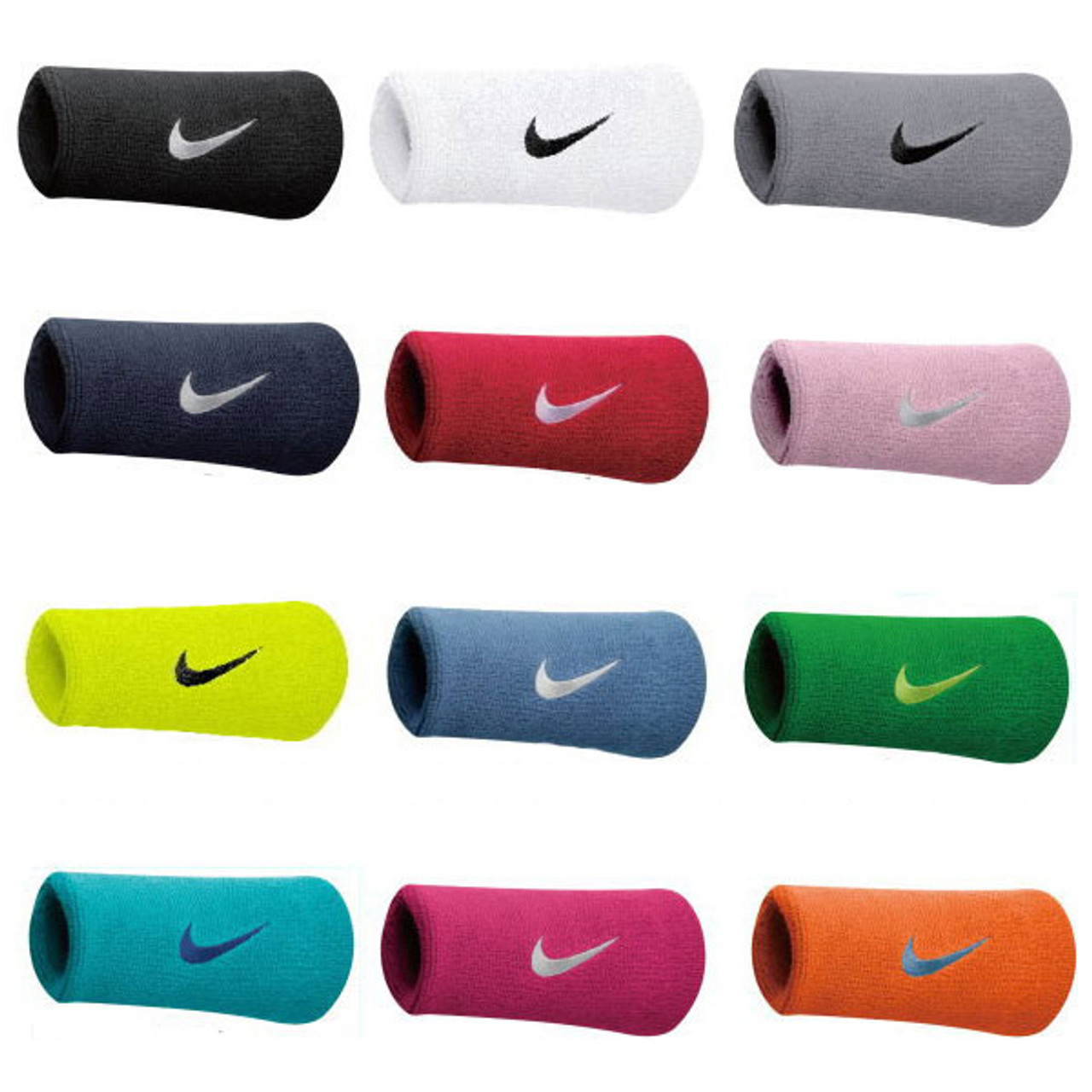 nike wristbands double wide