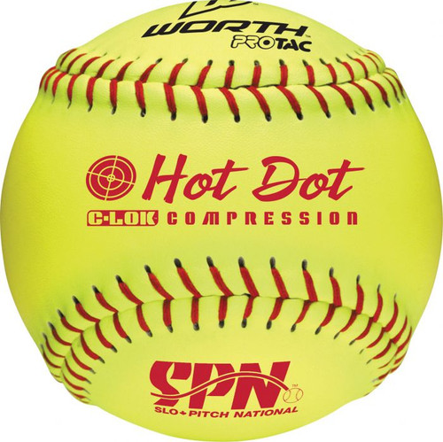 Dozen Worth SPN 11" Hot Dot Softballs