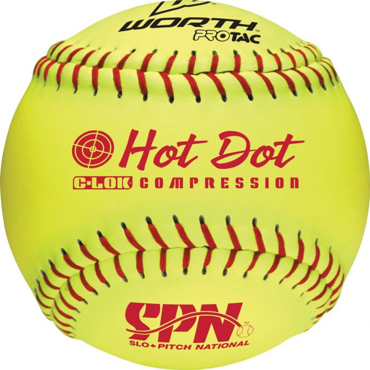 Dozen Worth SPN 12" Hot Dot Softballs