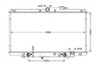 Radiator for Honda Accord CD 10/93-11/97 Auto Manual 2.2L 4Cyl 94 95 96