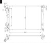 Radiator for Hyundai i30 FD 8/7-04/12 Elantra HD 7/6-04/12 Auto Manual