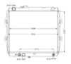 Radiator for Toyota Hilux LN147R/172/167 10/97-02/05 Auto Manual 3.0L Diesel 98 99 00 01 02 03 04