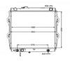 Radiator For Toyota Hilux 10/97-01/05 RZN147R RZN154R 169 LN179R 2.7L Petrol 450mm 98 99 00 01 02 03 04
