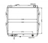 Radiator For Toyota Hilux 10/97-01/05 RZN147 RZN149 RZN154 2.7L Petrol 475mm 98 99 00 01 02 03 04