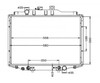 Radiator for Mitsubishi Delica Express L300 Starwagon SJ 86-07 Auto Manual 87 88 89 90 91 92 93