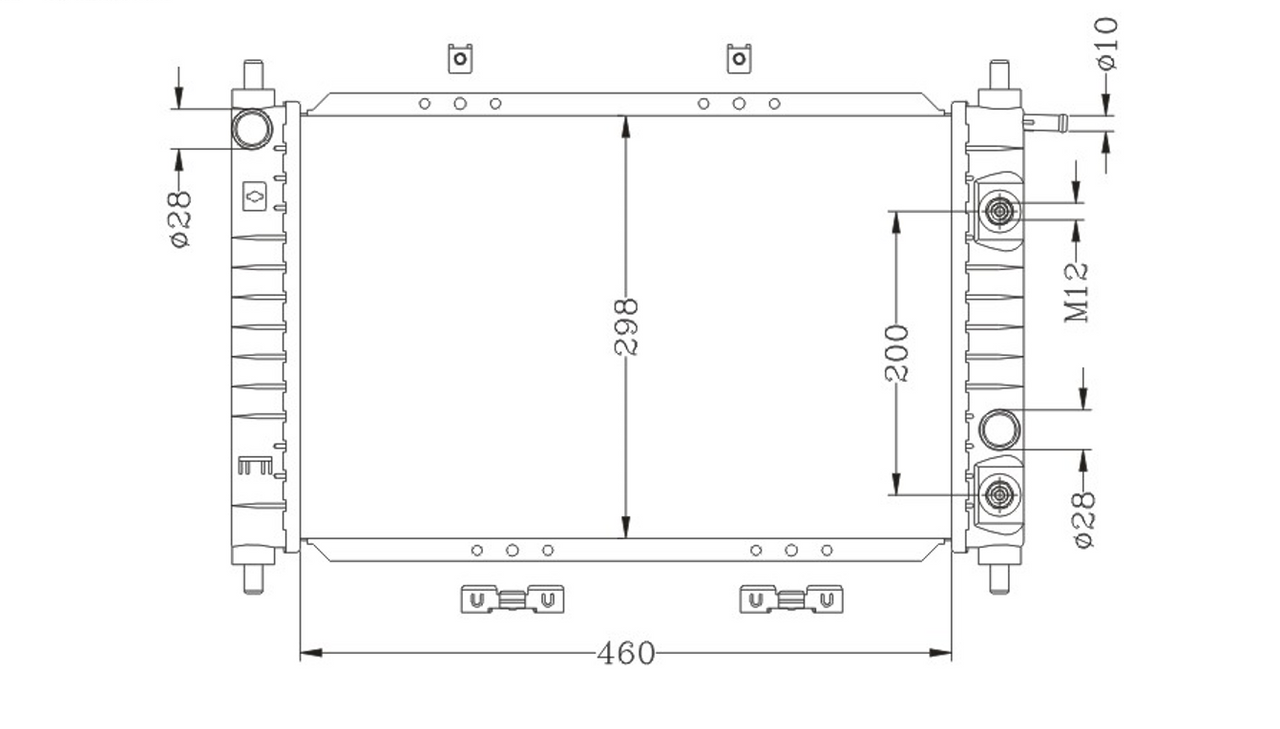 Radiator for Daewoo Matiz from 1998 to 2001 New Auto Manual 98 99 00 01