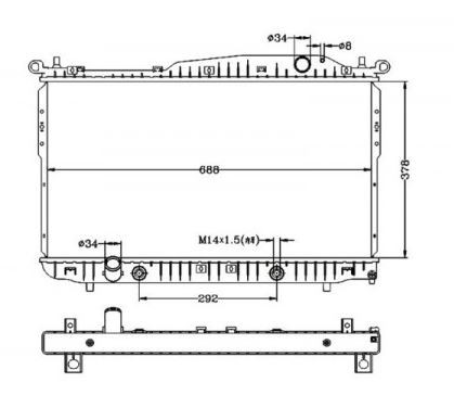 Radiator for Holden Epica EP New from 2007 to 2011 Auto Manual 2.0L 2.5L "Slot In Mount" Type