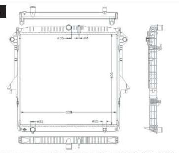 Radiator for Ford Ranger XL PX Mazda BT-50 BT50 New from 2011 to 17 2.2L 3.2L Turbo Diesel  Auto Manual 12 13 14 15 16