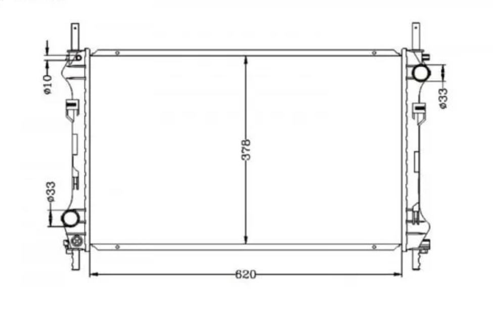 Radiator for Ford Transit VH VJ 08/00-08/06 Auto Manual 2.3L 2.4L "620mm Core Width"