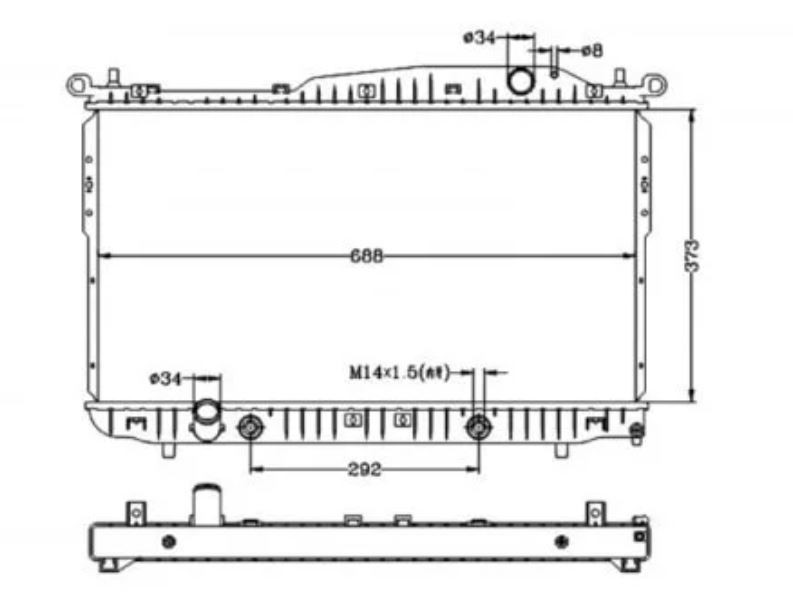 Radiator for Holden Epica EP 2007-2011 Auto Manual 2.0L 2.5L "Screw On Mount" Type