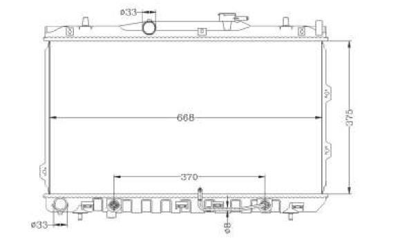 Radiator for KIA Cerato LD 02/04-12/08 Auto Manual 2.0L 05 06 07