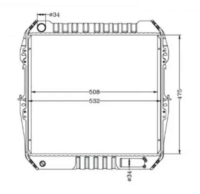 Radiator For Toyota Hilux LN106 LN107 LN111 2.8L Diesel 88-97 Manual 89 90 91 92 93 94 95 96