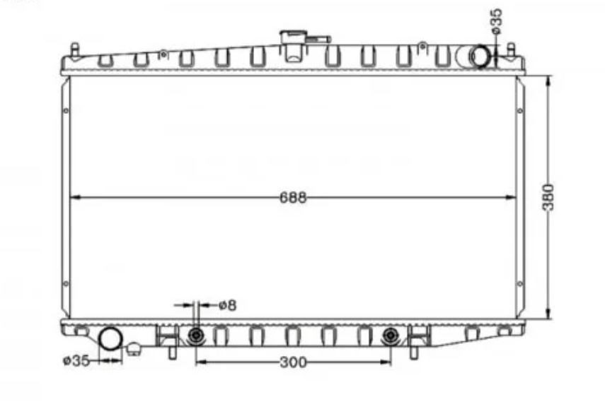 Radiator for Nissan Bluebird U13 07/93-03/97 Auto Manual 94 95 96