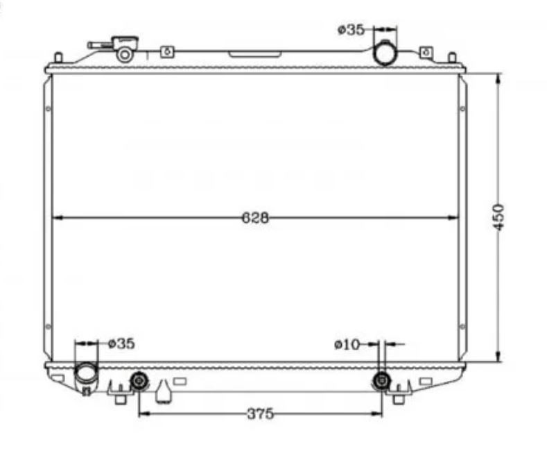 Radiator for Mazda Bravo BT50 UF UN / Ford Courier PD PE PG PH 96-06 Auto Manual  BT-50 UTE 97 98 99 00 01 02 03 04 05