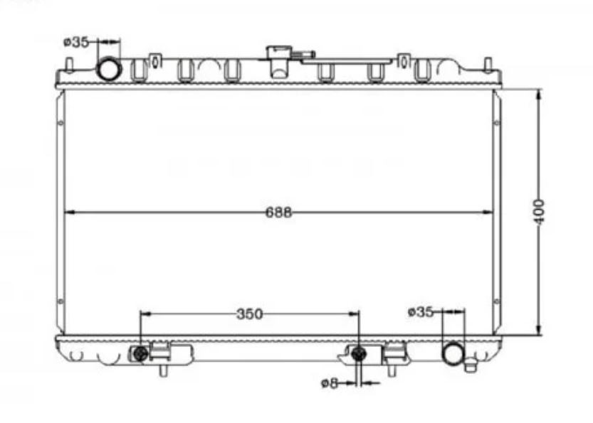Radiator for Nissan Maxima A33 12/99-11/03 Auto Manual 00 01 02