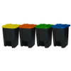 GPC Industries 80L Pedal Bin with Coloured Lid