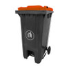 GPC Industries 120L Pedal Wheeled Bin with Coloured Lid