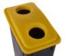 Set of 4 Recycling Bins with Lids - 90 Litre 