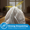 15 Litre Fragranced Pedal Drawstring Binliners - 20 Bags per Roll