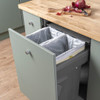 Caple SB6006202 Side Mounted 74L Duo Pull Out Bin