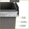 Austen & Co. 30L Built-In Hinged Cupboard Kitchen Bin - 2 Compartments
