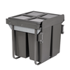 Austen & Co. 68L Pull Out Cupboard Kitchen Bin - 3 Compartments