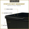 Austen & Co. 40L Pull Out Cupboard Kitchen Bin - 2 Compartments