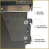 Austen & Co. 40L Pull Out Cupboard Kitchen Bin - 2 Compartments