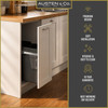 Austen & Co. 40L Pull Out Cupboard Kitchen Bin - 2 Compartments
