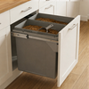 Austen & Co. 90L Pull Out Cupboard Kitchen Bin - 2 Compartments